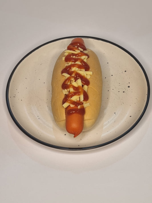 Hot Dog - with Cheese and Tomato Sauce - GLUTEN FREE