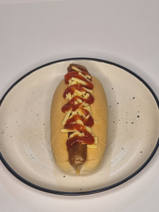 Hotdog - with Cheese and Tomato Sauce - VEGETARIAN